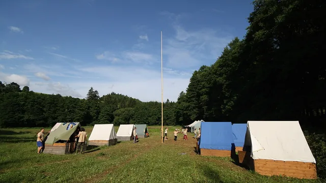 Genrebild: scouting för barn